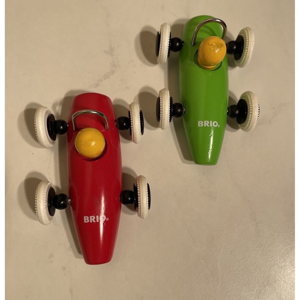 LOT OF 2: BRIO F1 RACING TEAM (Very Rare in RED) And green